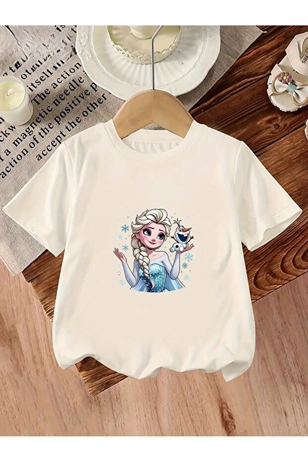 Girls' Elsa Printed T-Shirt