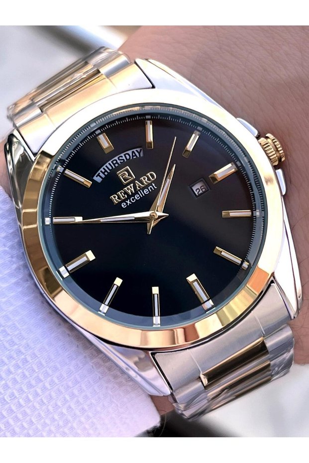 Steel Cord 5 Atm Water Resistant Calendar Dial Men's Wrist Watch with 2 Years Warranty We.147126.1