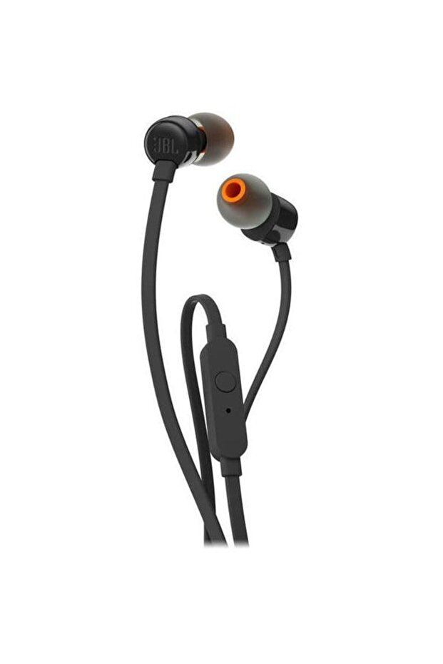 T110 In Ear Wired Headphone Black - 1