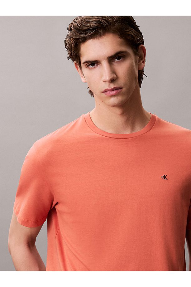 Ck Lv040hm265 Ss Smooth Cttn Solıd Crewnk Tee Erkek Tshırt - 4