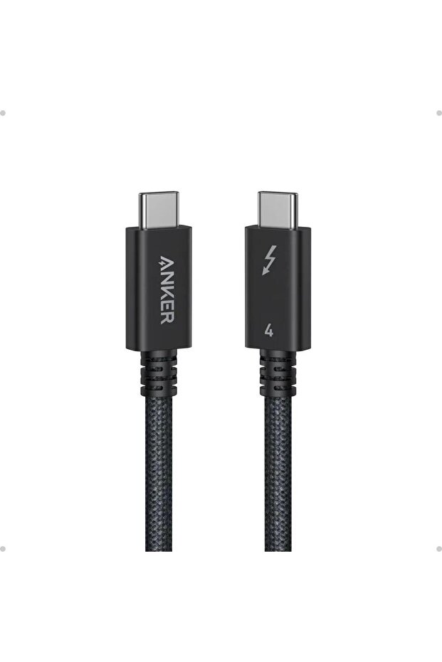 Thunderbolt 4 Braided Cable Ultra Fast Data Transfer (3.3 ft / 240W / 40GB per second)