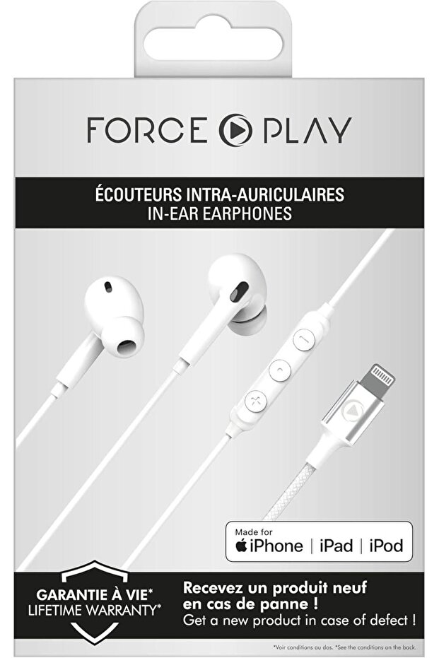 سماعات أذن سلكية بلاي لايتنينج باللون الأبيض - 3