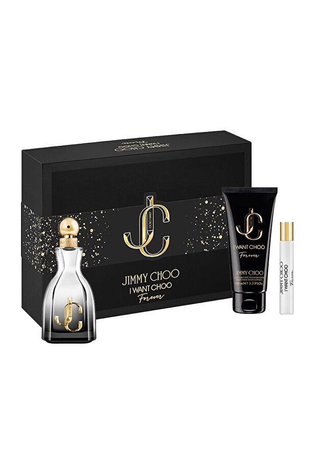 Set cadou Jimmy Choo I Want Choo Forever – EDP 100ml + Loțiune de corp 100ml + Mini Eau de Parfum 7.5ml - 1