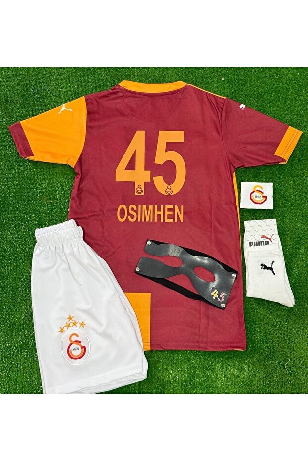 G.a.l.a.t.a.s.a.r.a.y. 2025/26 5 YILDIZLI 45/OSIMHEN İÇ SAHA FORMASI ÇOCUK 4LÜ SET - 1