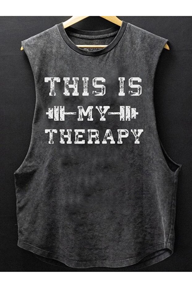تيشيرت مطبوع للجنسين من This Is My Therapy قابل للغسل