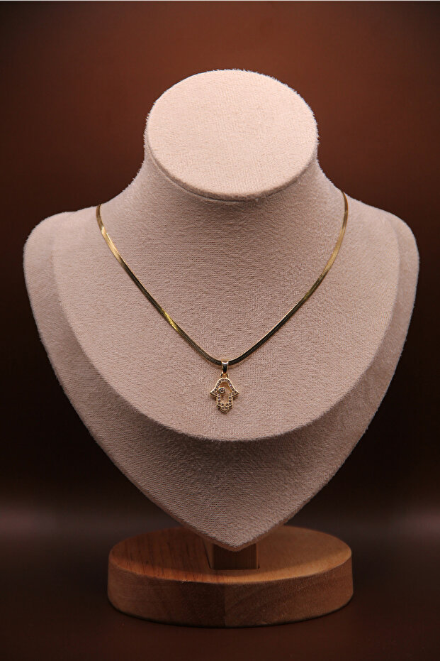 316L Steel Gold Plated Necklace Stainless – Tarnish and Water Resistant