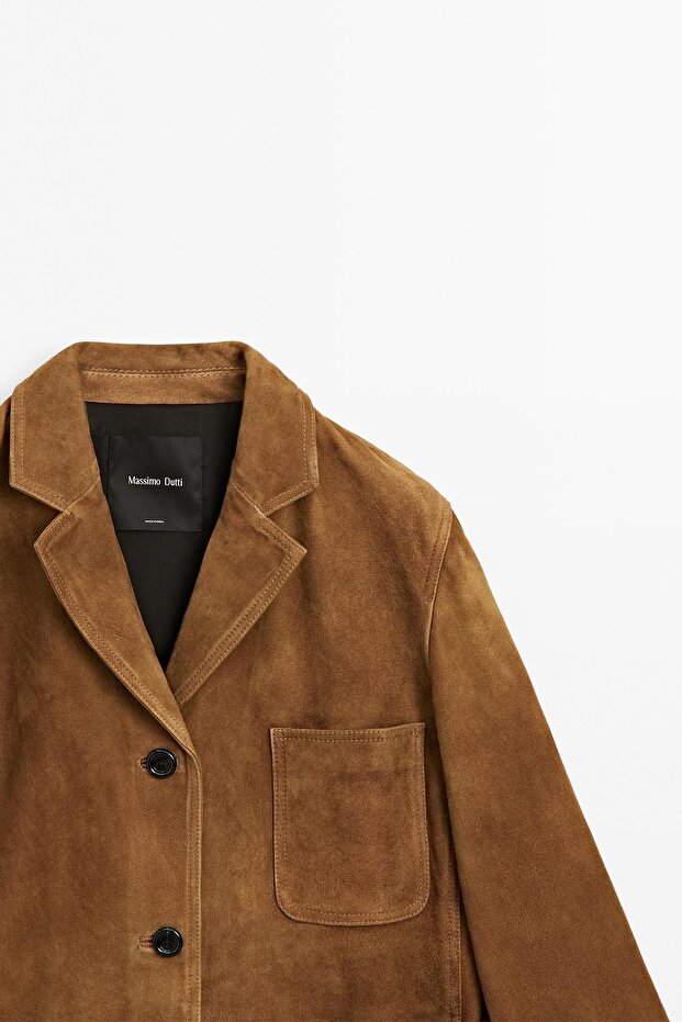 Cepli süet deri blazer - 6