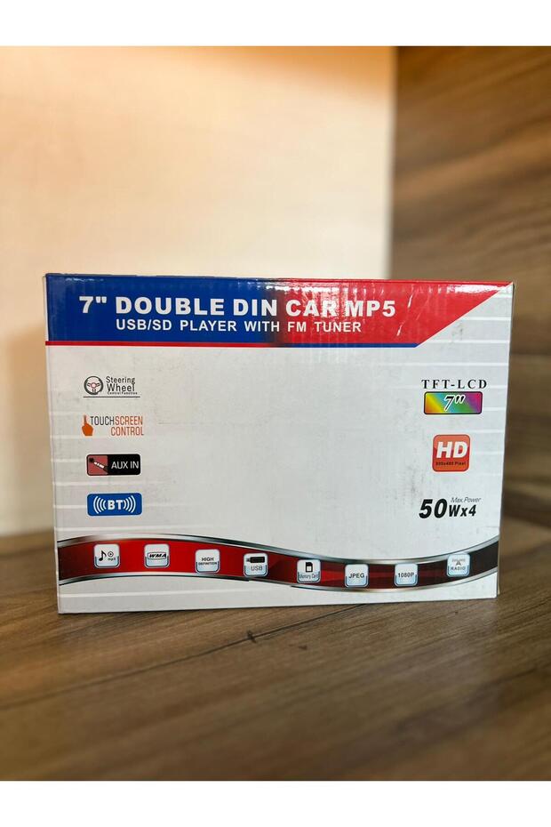 7 İNCH DOUBLE TEYİP USB AUX SD KART BLUETOOTHLU - 1