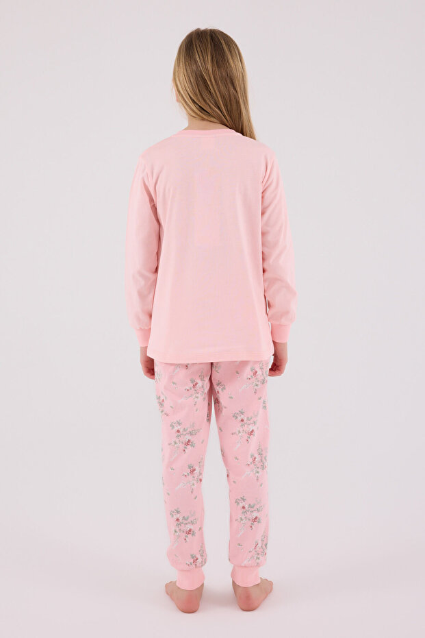 Devojčin roze pidžama set - 6