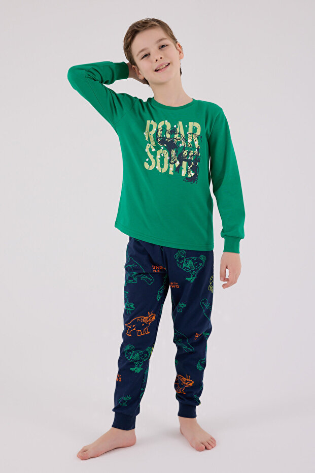 Zeleni set pidžama za dečake - 2