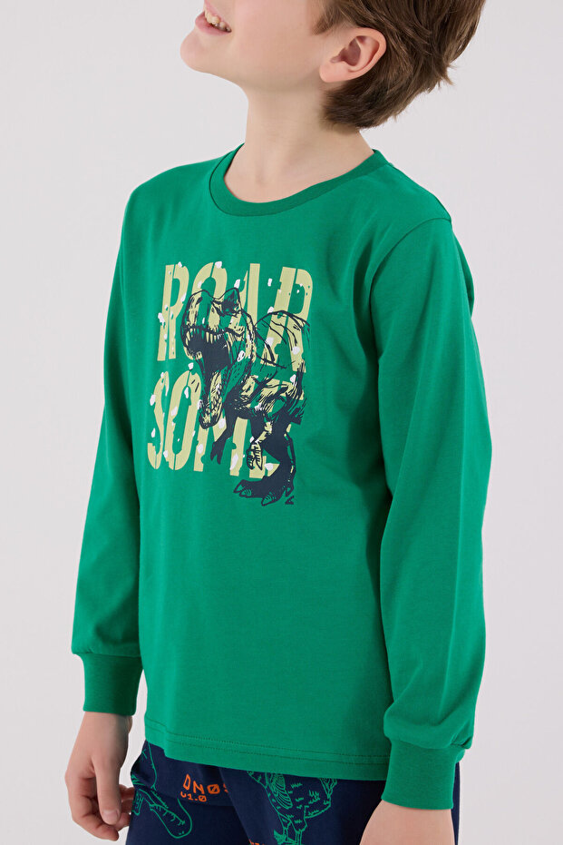 Zeleni set pidžama za dečake - 4