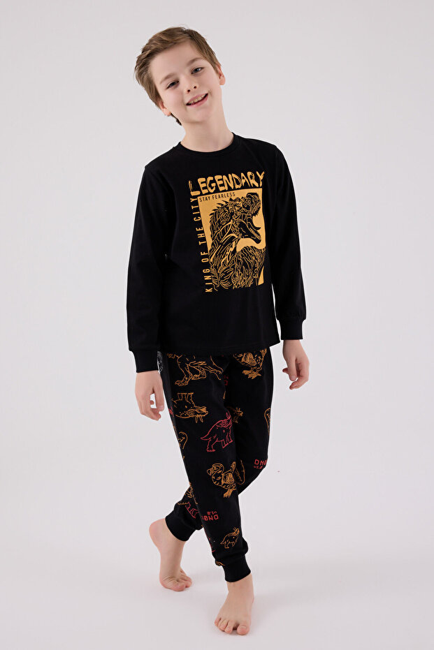 Crni set pidžama za dečake - 3