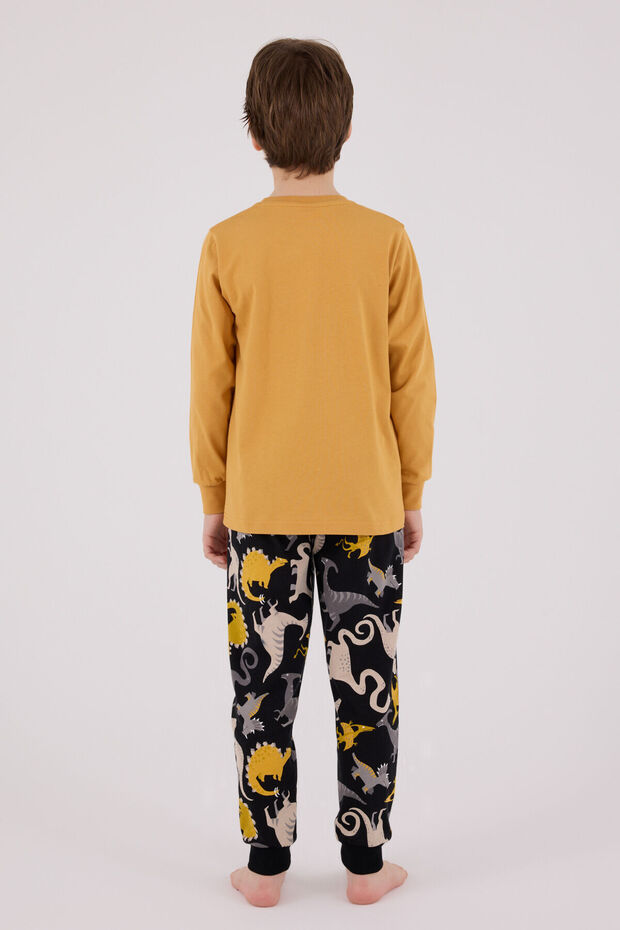 Erkek Çocuk Sarı Pijama Takımı - 5