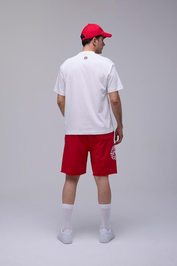 OUTTABARRİO Parlak Beyaz Basic Loose Fit Tee - Oversize T-Shirt ...