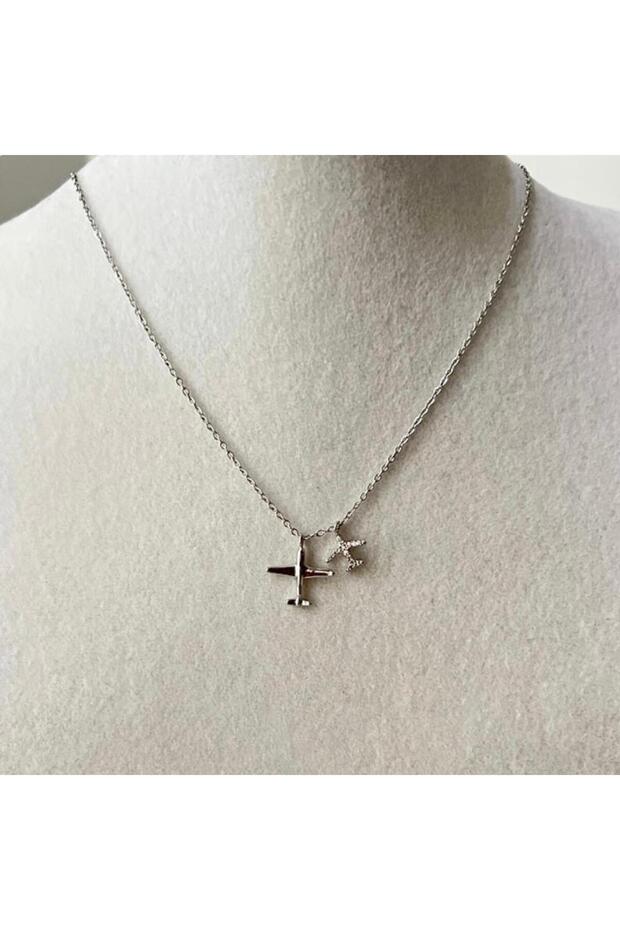 İkili Uçak Kolye - 1