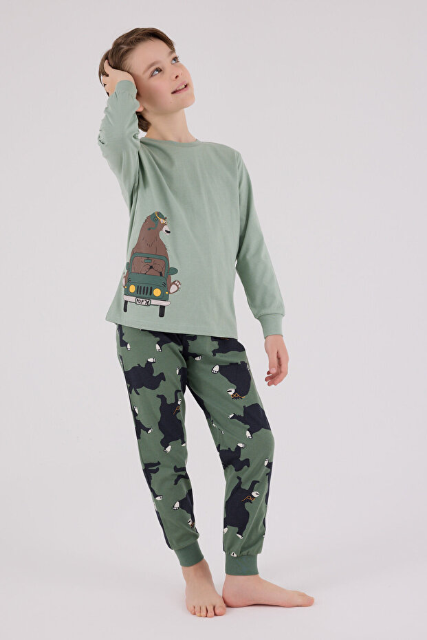 Zeleni set pidžama za dečake - 3