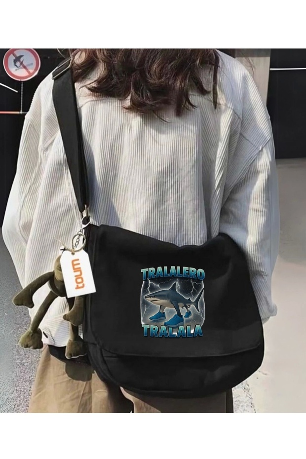حقيبة ماسنجر مطبوعة للجنسين من Tralalero Tralala