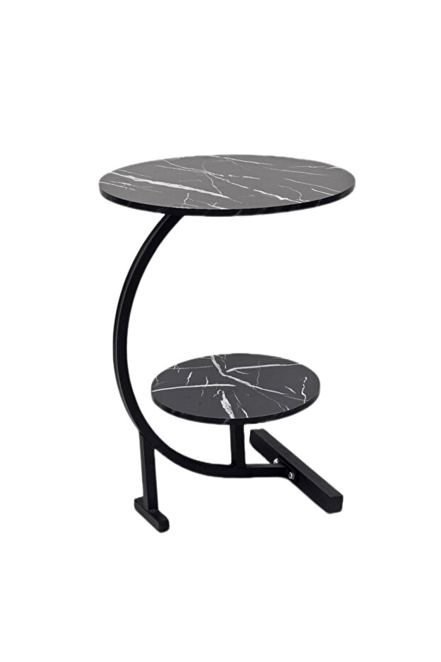 طاولة جانبية رخامية بتصميم أنيق ومتين” - 2