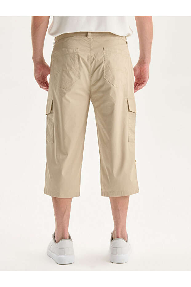 LCWAIKIKI Classic Standart Kalıp Gabardin Erkek Roller Şort - 4