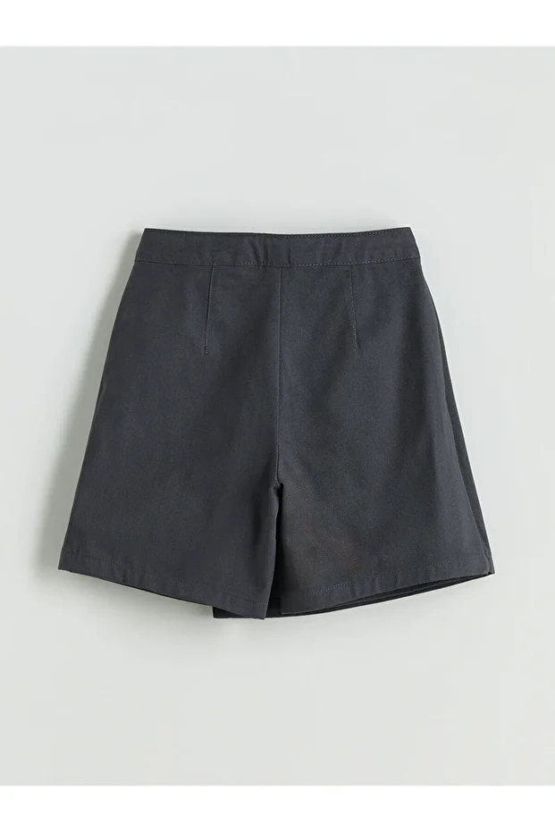 Basic Gabardin Kız Çocuk Şort Etek - 3