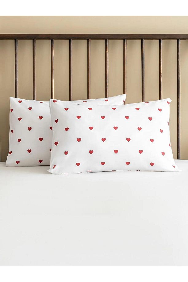 LCW HOME Kalp Baskılı Yastık Kılıfı 2'li 50x70 cm (W5) - 2