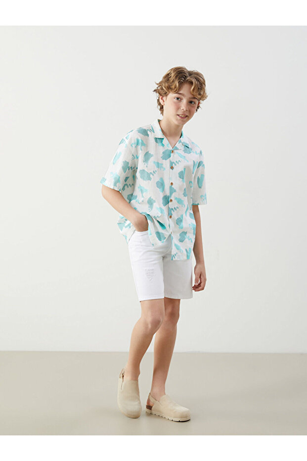Boys' Jean Shorts with Adjustable Elastic Waist