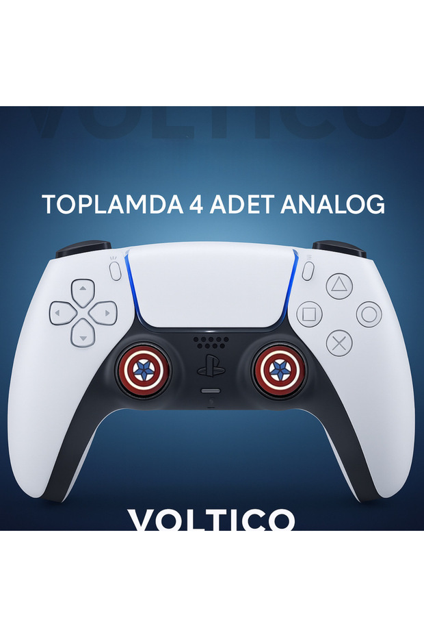 4’lü Analog Başlık Seti Desenli Analog Koruyucu PS5/PS4/PS3/Xbox One-S-X/NS - 1