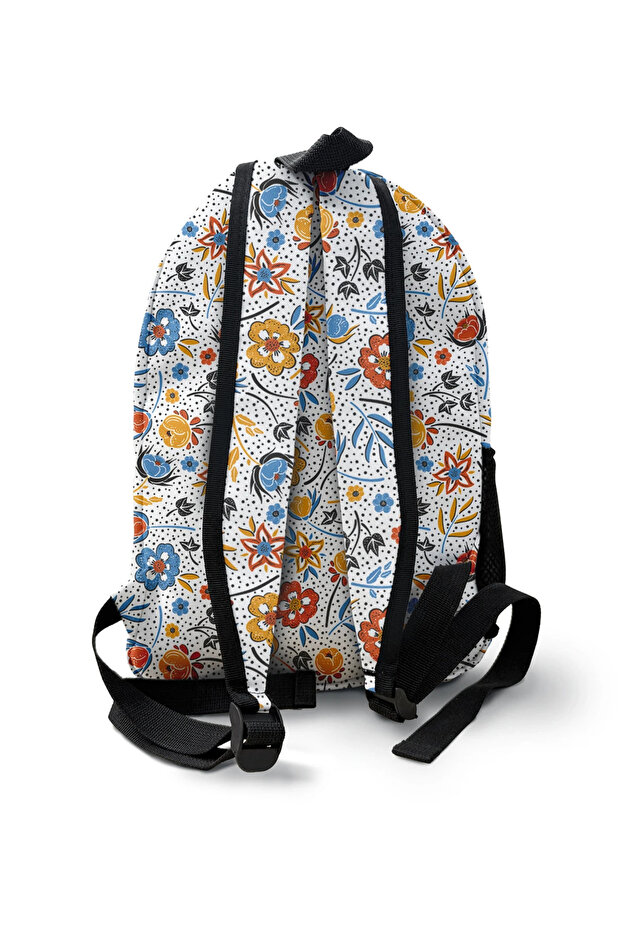 حقيبة ظهر منقوشة بالزهور الشتوية - 2