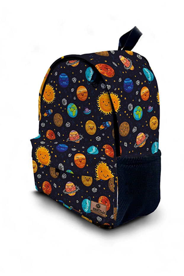 Happy Space Pattern Backpack - 1