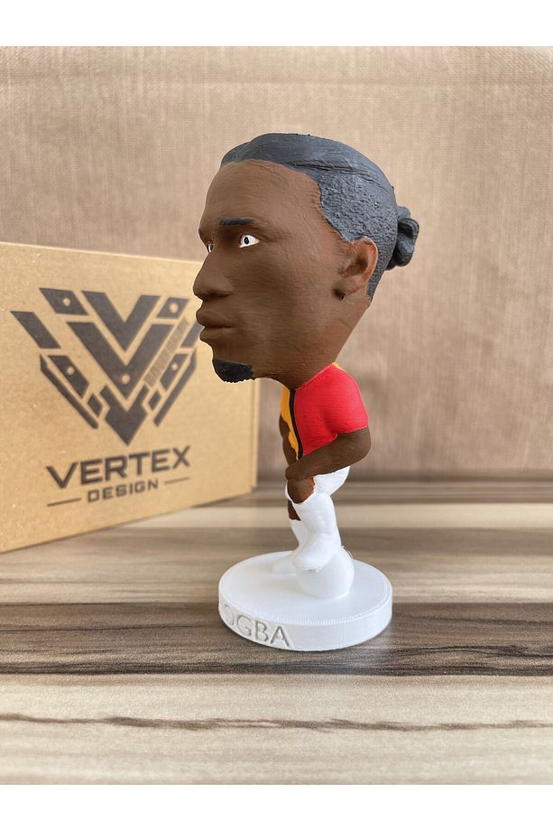 Drogba Gẩlẩtẩsẩrẩy 3d Futbolcu Taraftar Biblo Figür Erkek Hediyelik Oyuncak Sarı Kırmızı Aslan - 6