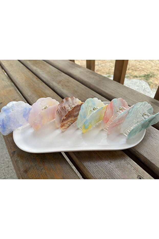 Seashell Bone Latch Buckle 8 cm - 2