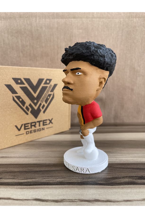 Gabriel Sara Gẩlẩtẩsẩrẩy 3d Futbolcu Taraftar Biblo Figür Erkek Hediyelik Oyuncak Sarı Kırmızı Aslan - 3