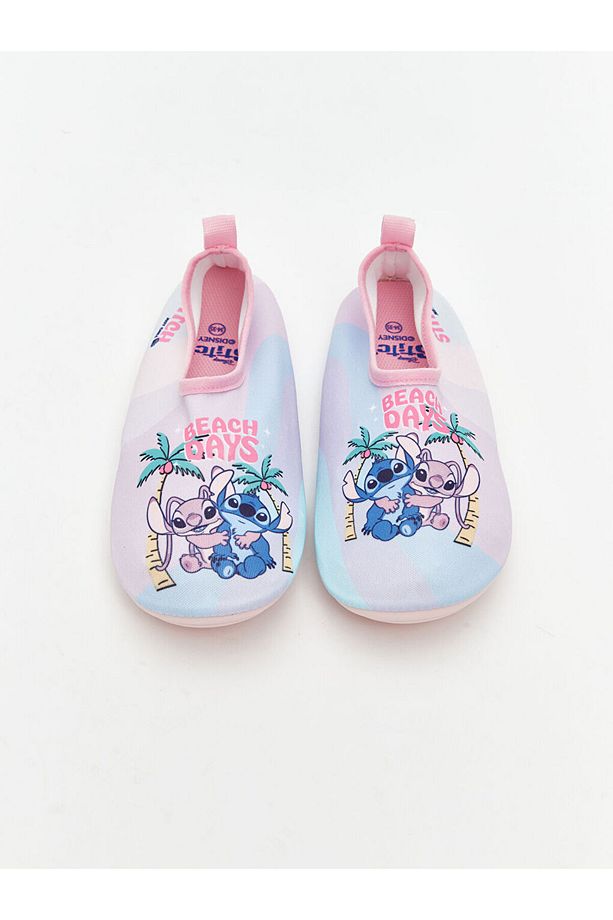 Stitch ve Angel Baskılı Kız Çocuk Deniz Ayakkabısı - 3