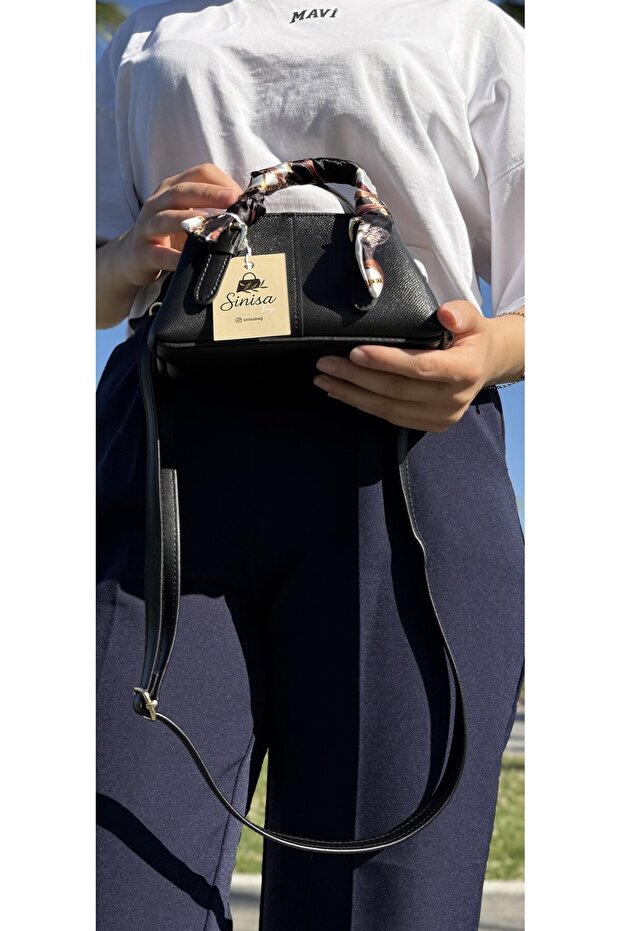 Women's Cross Strap Hand and Shoulder Bag with Shawl Accessories