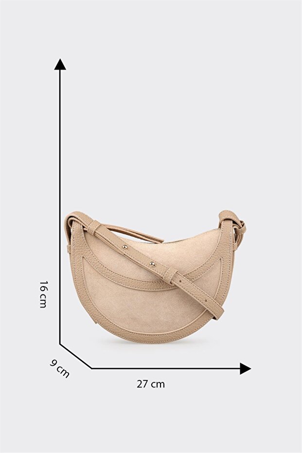 Bej Kadın Çapraz Çanta - 5