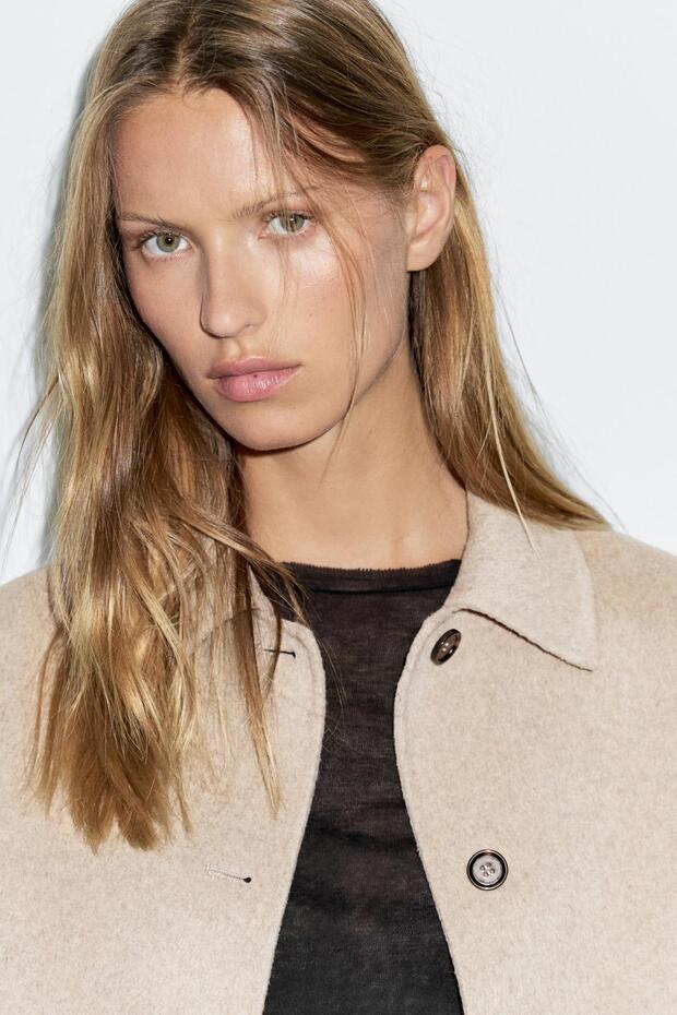 Kaşe crop ceket - 3