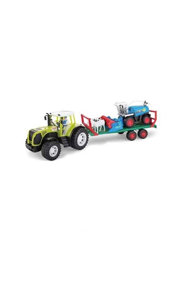 Tractor with Trailer Threshing Machine - 1