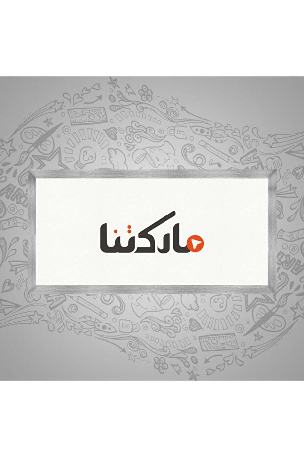 لوحة قماشية بتصميم مودرن مع برواز فضي مجوف
