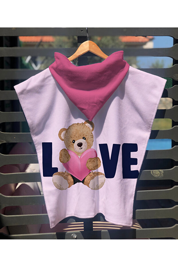 Special Design Teddy Bear Patterned Quick Dry 60X60 cm Beach Towel – Printed