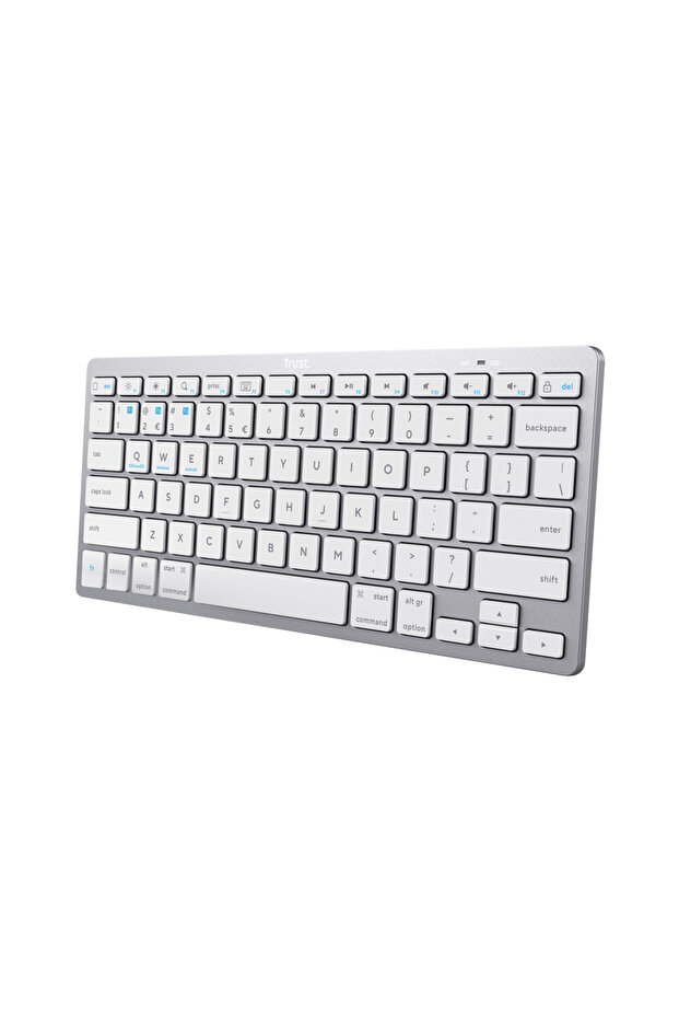 Keyboard, Trust, Bluetooth, White - 3