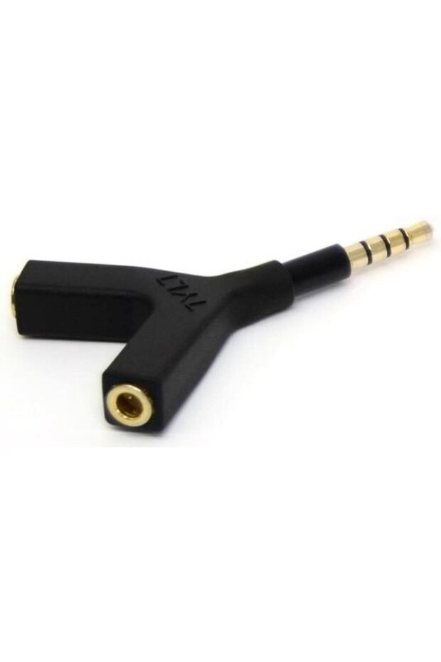 Adaptor audio Y-SPLIT, 2x Jack 3.5mm Negru - 3