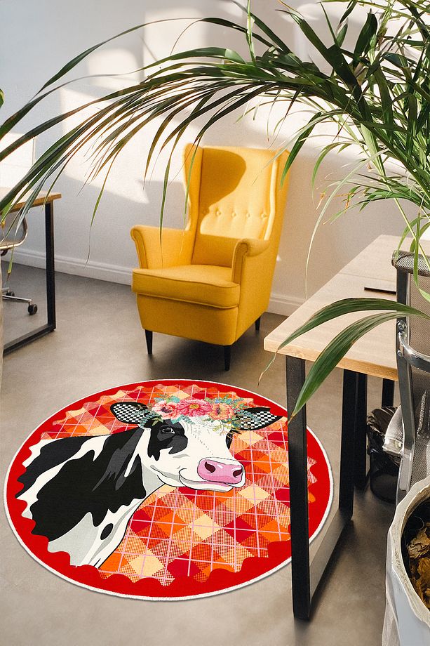 Mackenzie Modern Halı, Makinede Yıkanabilir Kaymaz Taban, İnce Salon Halısı, Mutfak Halısı ve Yolluk - 5