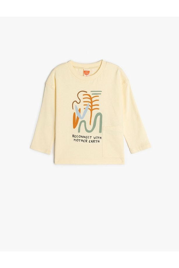 Erkek Bebek Sweat 5SMB10179TK EKRU - 1