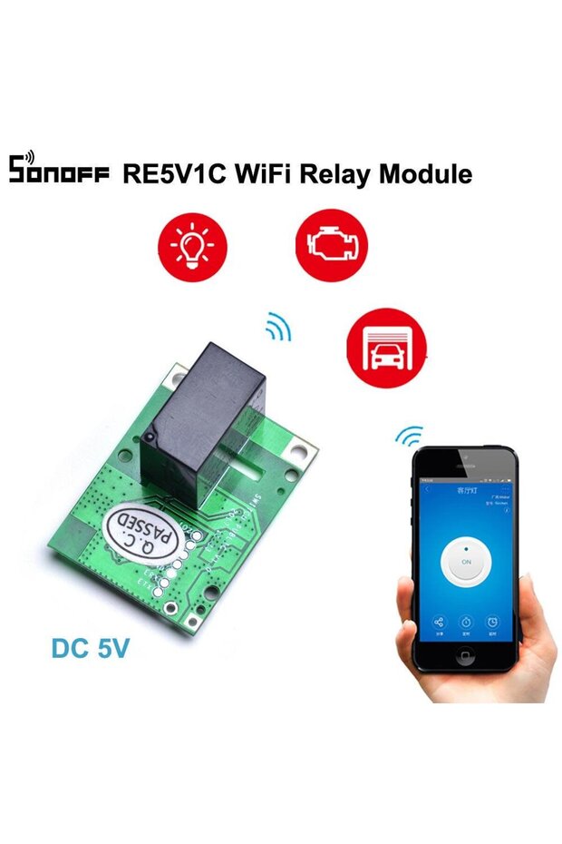 RE5V1C 5V smart relay module, Wi-Fi, Compatible with Google Home, Alexa IFTTT - 3