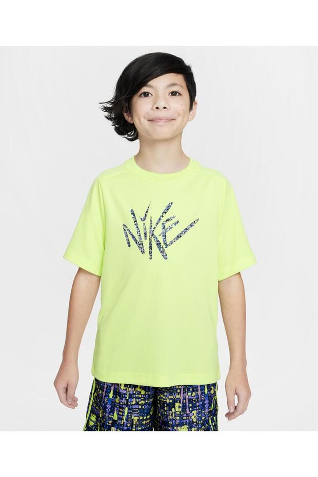 تي شيرت جرافيكي بشعار متعدد الاستخدامات بأكمام نصفية من Dri-Fit - ليمون تويست