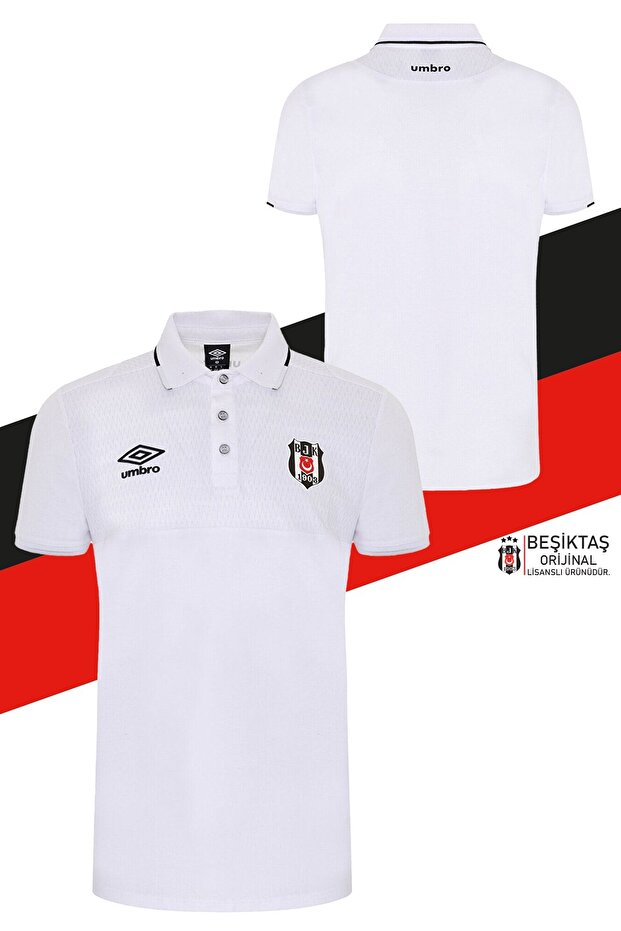 Original Licensed Polo Neck White T-Shirt