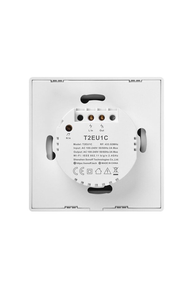 Smart Switch with Touch WiFi + RF 433 T2EU1C TX, (1 channel) - 4