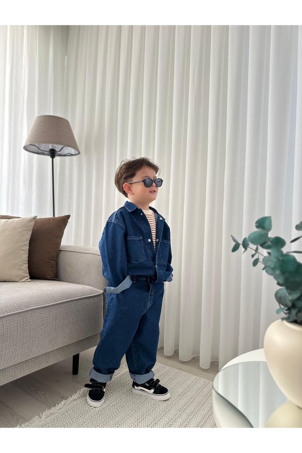 Boys' Denim Set of 2 | Denim Top and Bottom Combination for Ages 2-13 | Summer/Winter Casual Sportswear