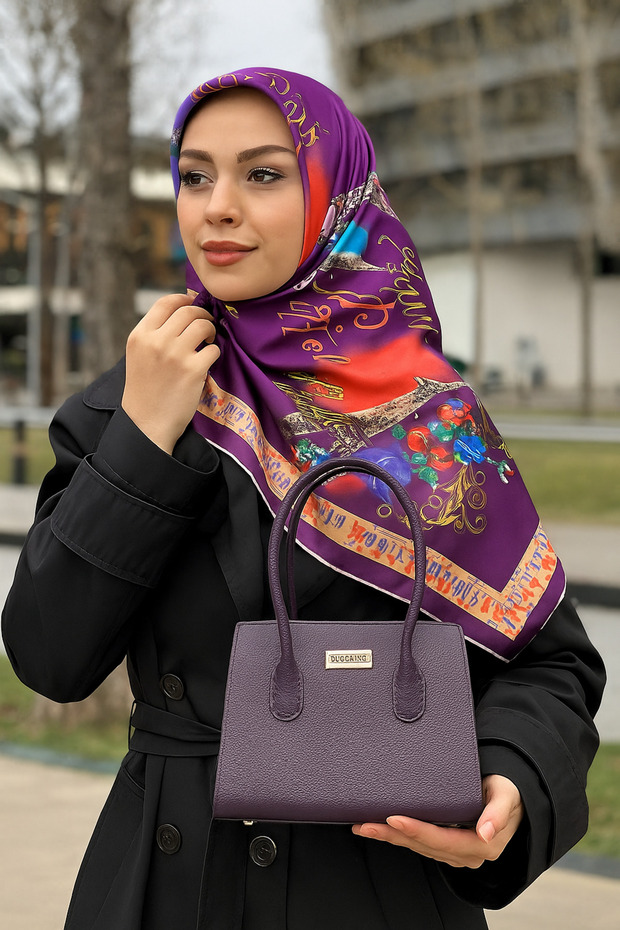 وشاح تيفيل حريري 100%