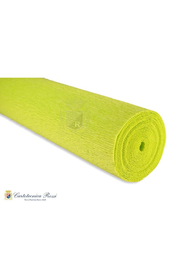 Italian Crapon Paper No:353, Flower Making Paper, 90Gr - 50X150Cm, Parrot Green - Parakeet Green